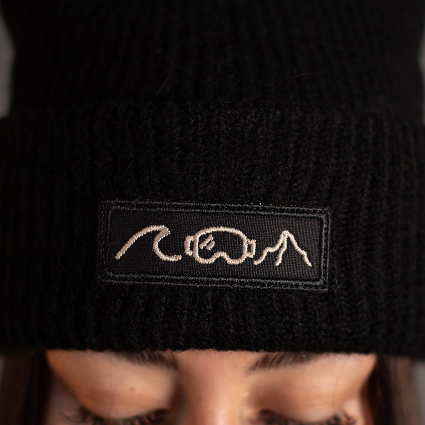 Beanie "Welle Brille Berg"