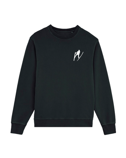 Sweater Unisex "Welle" schwarz