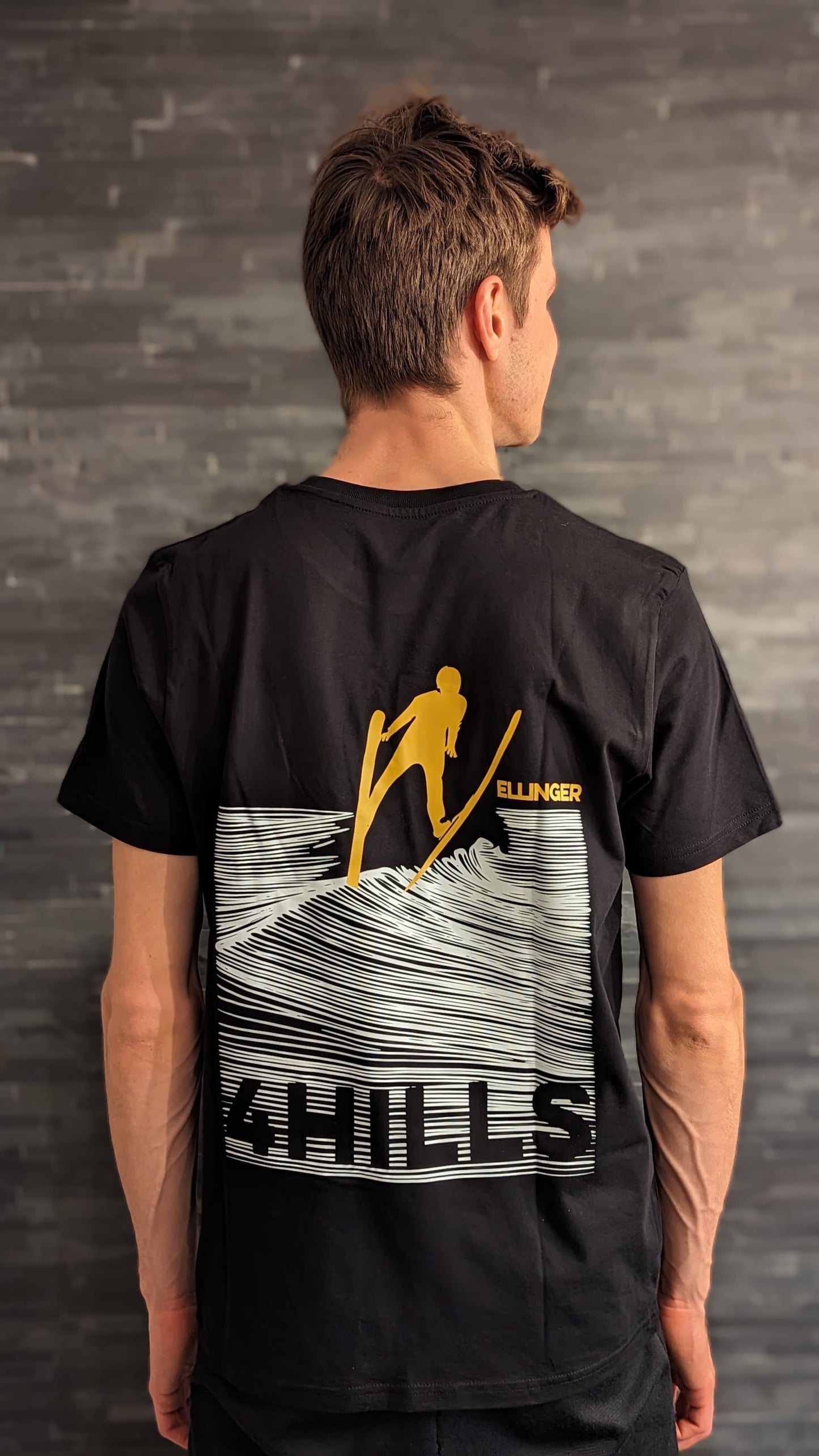 T-Shirt Unisex "Welle" schwarz