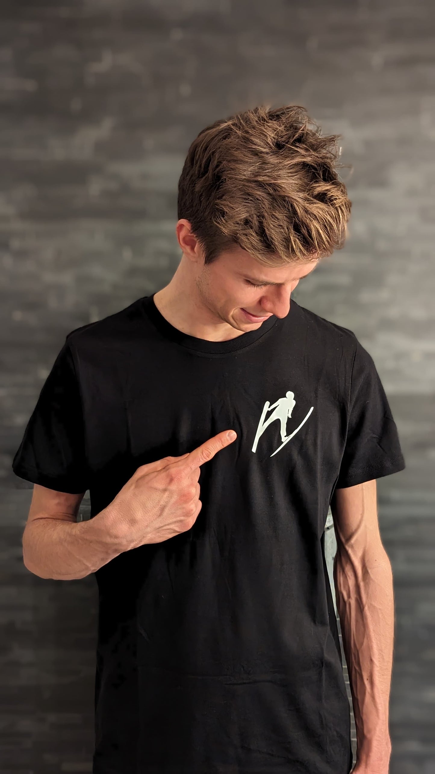 T-Shirt Unisex "Welle" schwarz