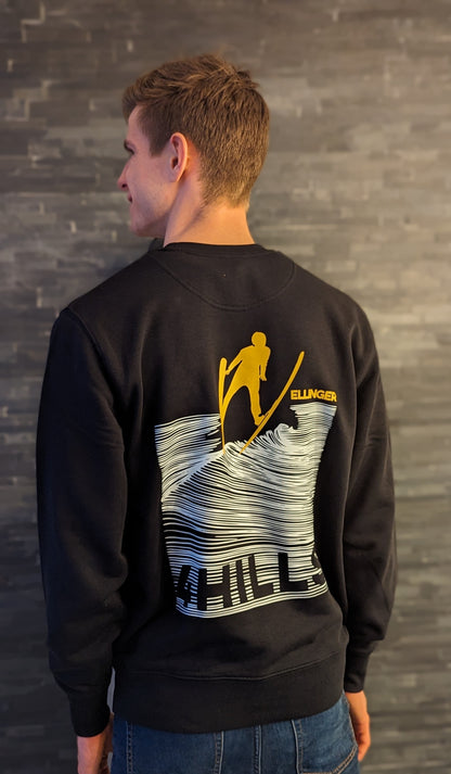 Sweater Unisex "Welle" schwarz